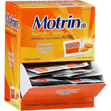 MOTRIN DISP BOX 25-PK x 2's /20 exp 7/28