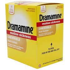 DRAMAMINE BOX 25-PK x 2's /20 exp 2/28