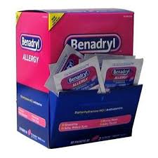 [655708019634] BENADRYL BOX 25-PK X 2'S /20 exp 5/27