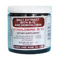 [710335235083] EXT MALTA  VITAGLOBINA JAR 8oz /12 exp 06/27