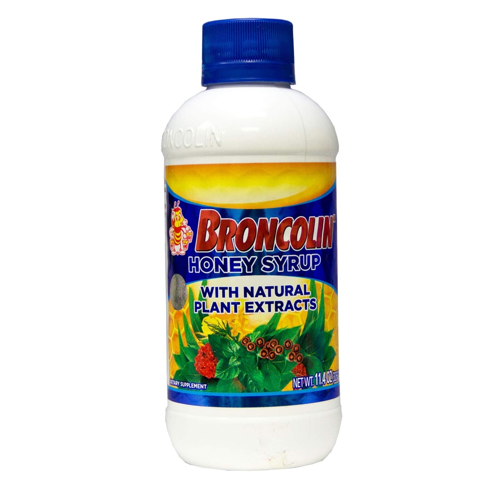 BRONCOLIN HONEY SYRUP 11.4oz /24 exp 8/28