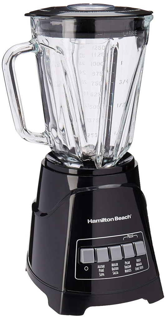 HAMILTON BEACH Blender 12 Spd GLASS BLK 58146