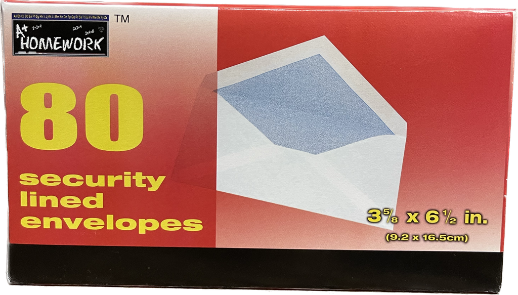[871936002143] ENVELOPES SECURE BOXED SMALL 80PK (UC1988) /24