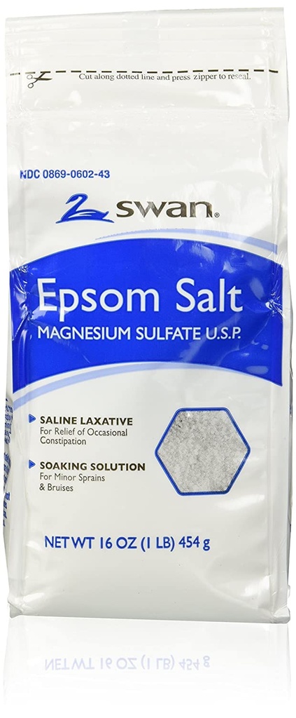 SWAN EPSOM SALT 1 LB /12 exp 2/29