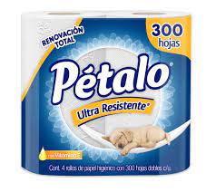 PETALO TOILET PAPER 300sheets 4pk of 10 /BOX PH0417