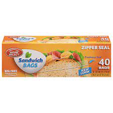 HOME S. SANDWICH BAGS 40pcs /24