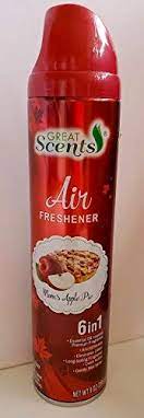 GREAT SCENTS AIR FRESH APPLE CINNAMON 9oz /12