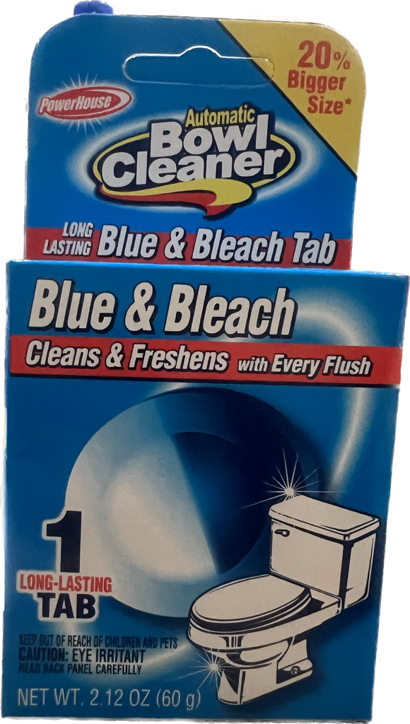Power Toilet 1 Tab Blue & Bleach 12pk  (#12010-12) /BOX