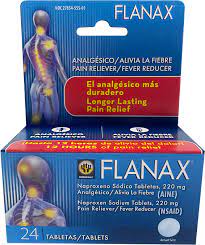 [853030002106] FLANAX PAIN RELIEVER TABS 24ct /24 exp 6/28