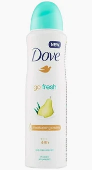 DOVE DEOD BODY SPRAY UK Pear & Aloe 250ml /6