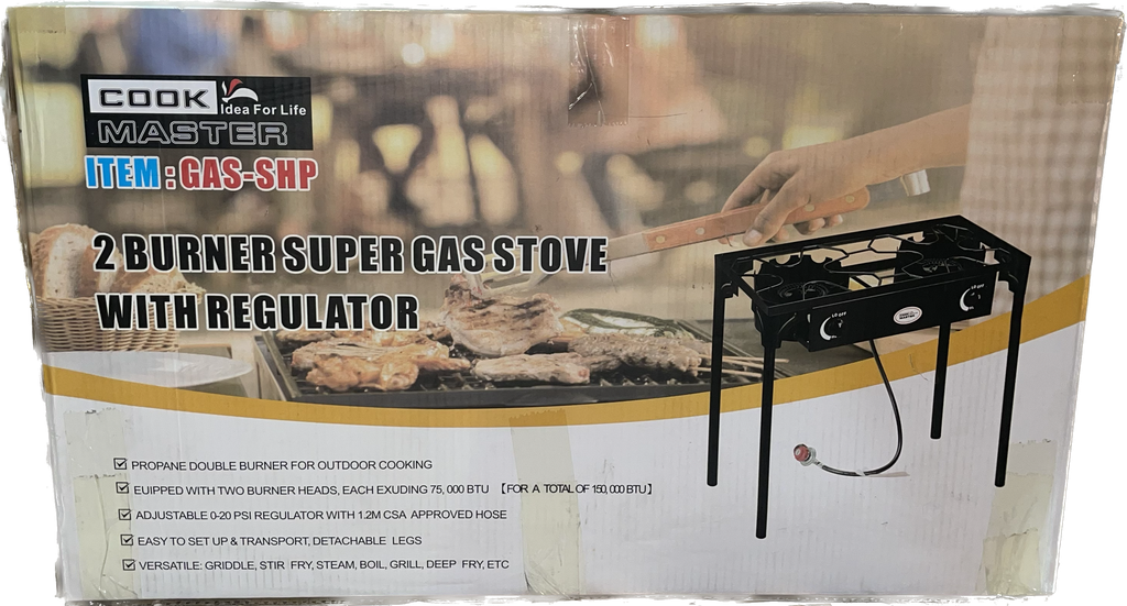 STOVE GAS X  2 # COOK MASTER  GAS-SHP