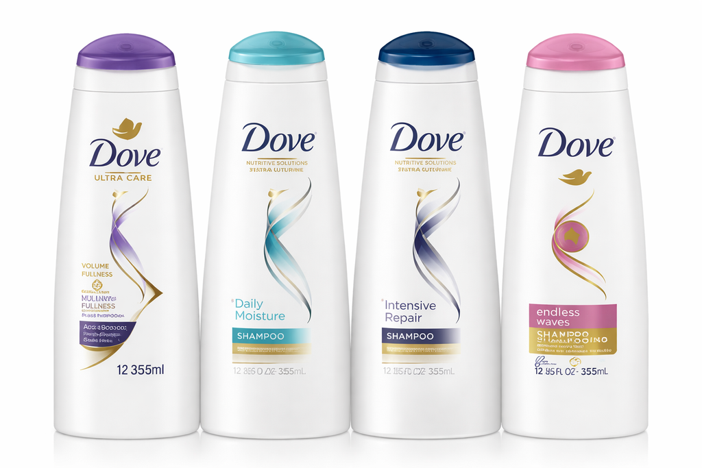 [045893080531] DOVE SHAMPOO ASSORTED 12oz