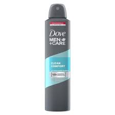DOVE DEOD SPRAY F/MEN CLEAN COMFORT 250ml /6