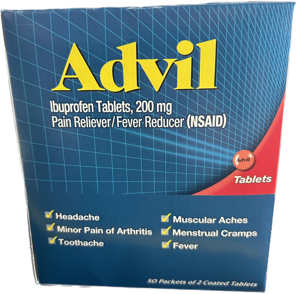 [655708017869] ADVIL REGULAR BOX 50-PK x 2's  /20 exp 9/26