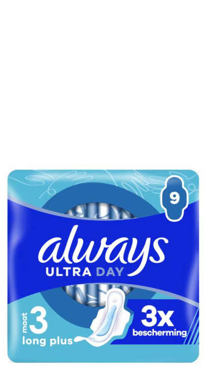 ALWAYS ULTRA DAY SIZE 3 LONG PLUS 9ct /8