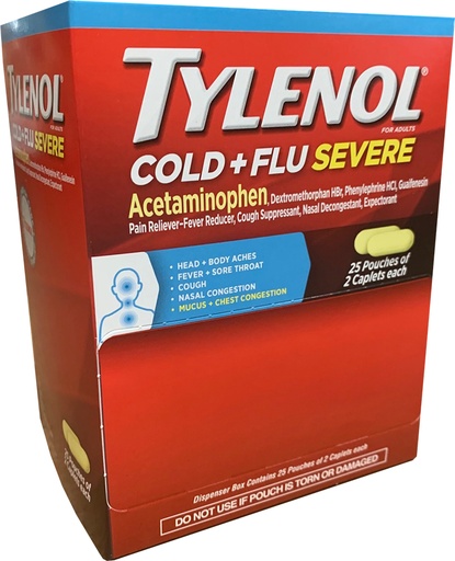 [655708019566] TYLENOL COLD BOX 25-PK x 2'S /20 exp 9/26