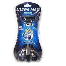 [088168100374] ULTRA MAX RAZOR + 3 Cartridges Blue /96