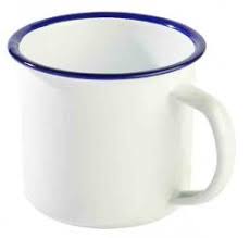 [013889042715] ENAMEL MUG / JARROS LARGE 4X4 10CM (04271) /60