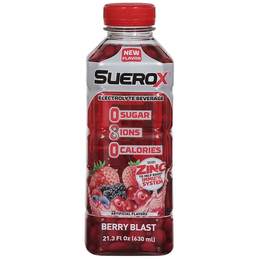 [650240066146] SUEROX BERRY BLAST DRINK 21.3oz /12 exp 1/27