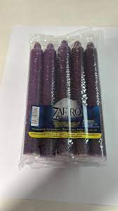 [7592800004775 LILAC] ZAFIRO CANDLE HOUSEHOLD 6" LILAC 5PK /24