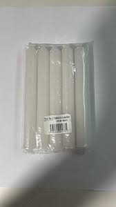[7592800004775 WHITE] ZAFIRO CANDLE HOUSEHOLD 6" WHITE 5PK /24