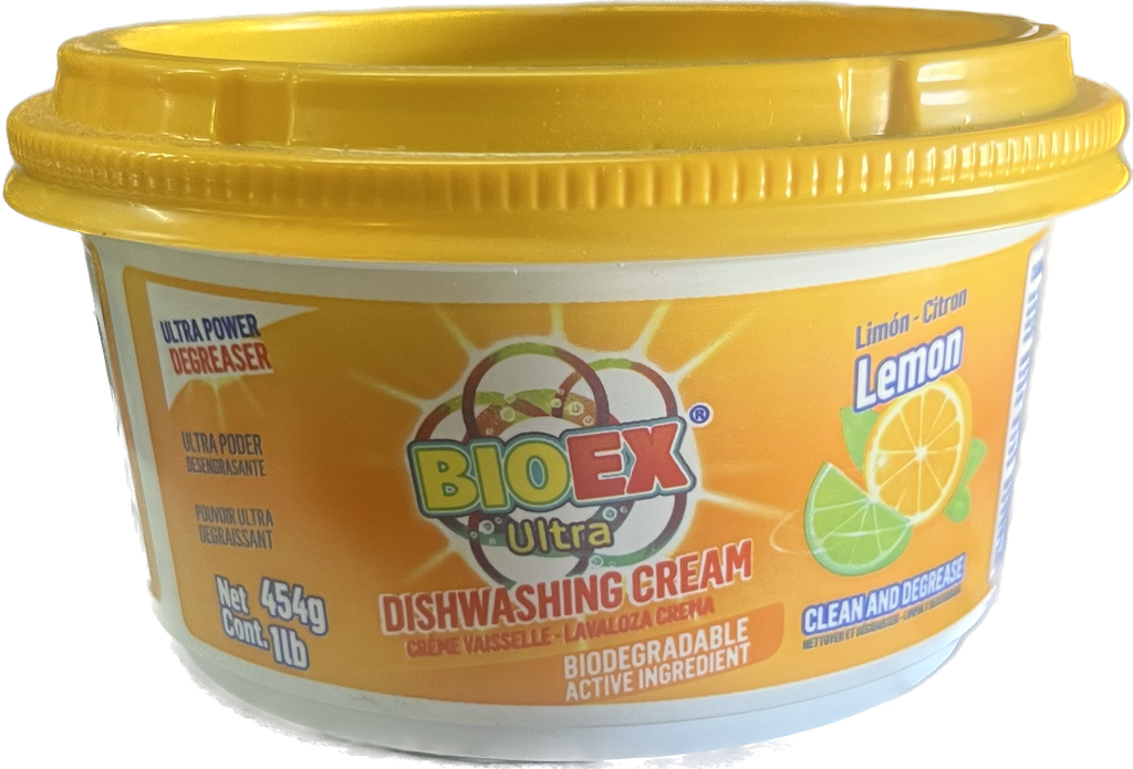 BIO EX Dishwashing Cream / Pasta Lemon 454gm /24 | PJ DISTRIBUTORS