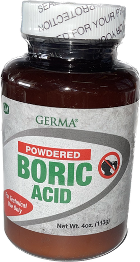 [790933209044] BORIC ACID POWDER 4oz /24 exp 3/28