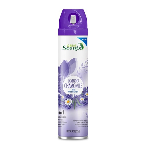 [808829100716] GREAT S. AIR FRESH LAVEND & CHAMOMILE 9oz/12