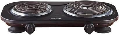 [812330021187] BRENTWOOD ELECTRIC DOUBLE BURNER TS-361BK/4