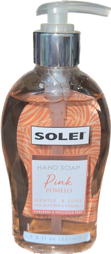 [814266024881] SOLEI HAND SOAP PINK 7.5oz/24