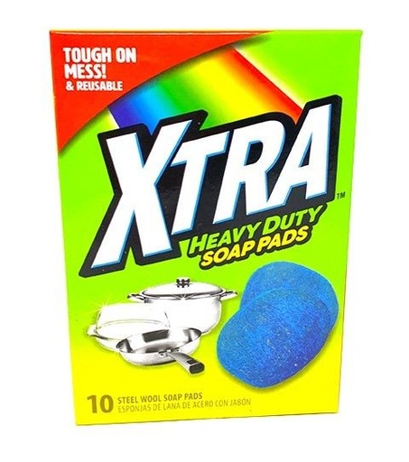 [851112007506] XTRA SOAP PADS HEAVY DUTY 10PK /24