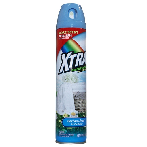 [854152008298] XTRA AIR FRESHENER COTTON LINEN 10oz /12