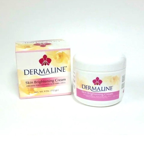 [859420007010] DERMALINE BRIGHTENING CREAM 4oz /24