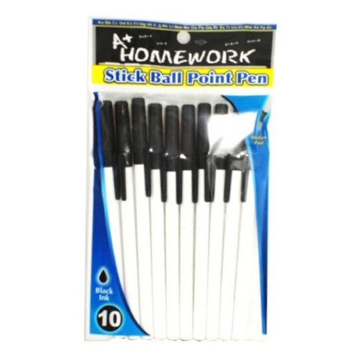 [871936006257 871936006271] PENS BLACK 10-PK (UC1877) /48