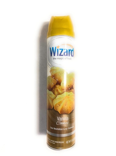 [850007395520] WIZARD AIR Freshener Spray Vanilla Cookies 10oz /12