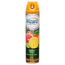 [854152008489] WIZARD AIR Freshener Spray Tropical Citrus 10oz /12