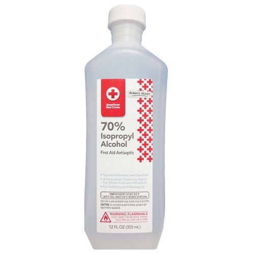 [850016674555] American Red Cross 91% Isopropyl Alcohol 16oz /12