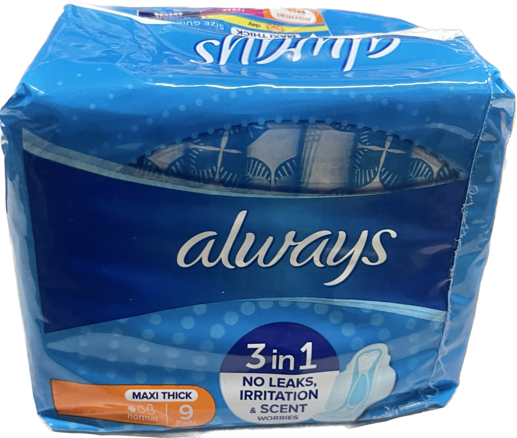 ALWAYS MAXI THICK NORMAL 9ct (NARANJA) /24 | PJ DISTRIBUTORS