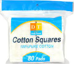 SENTINEL COTTON SQUARES 80PK / 12