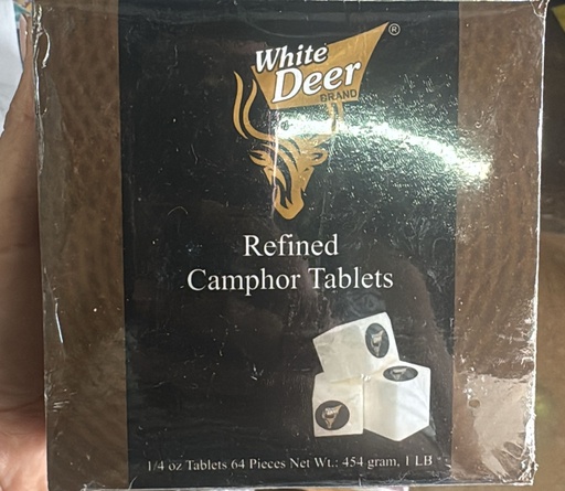[8410621487562] WHITE DEER CAMPHOR / ALCAMPHOR TABLETS 1LB /50
