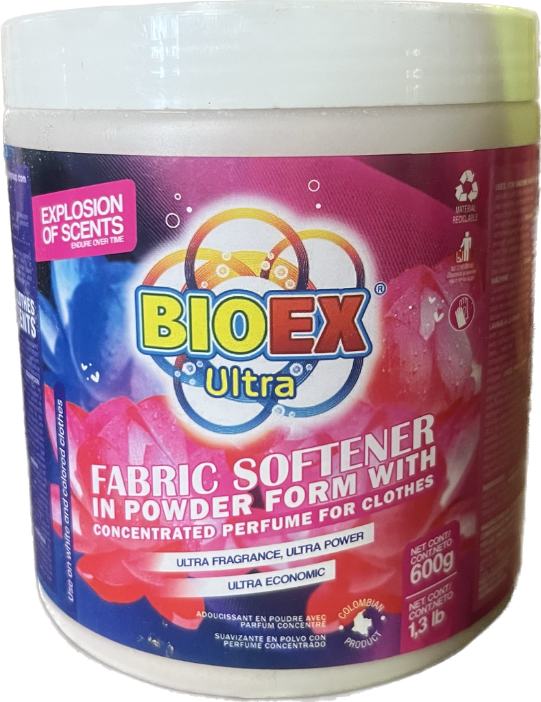 BIOEX LAUNDRY POWDER Softener 600GM /24 | PJ DISTRIBUTORS