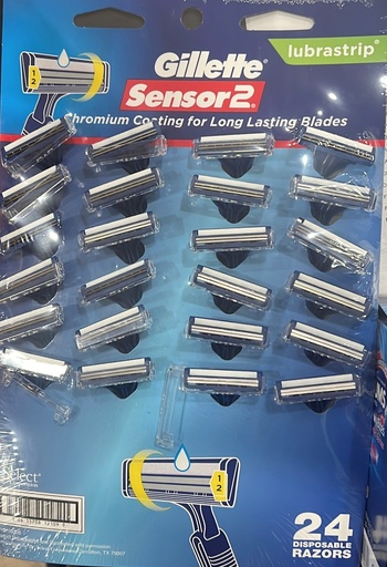 [10655708121099] GILLETTE SENSOR 2 RAZOR Carded Disposible 24PK /18