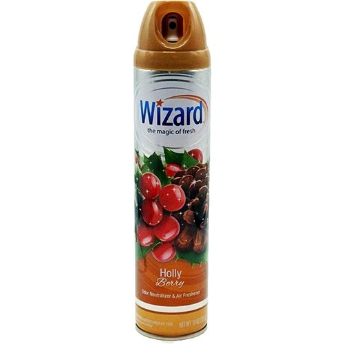 [850058859651] WIZARD AIR Freshener HOLLY BERRY 10oz /12