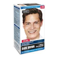 [808829111941] LUCKY HAIR COLOR F/MEN DARK BROWN /12