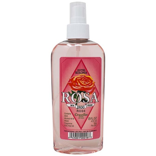 [045801000187] KOLONIA 1800 ROSA SPRAY 8oz /30