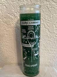 [30405] CANDLE 8" screened glass Road Opener 12pk  GREEN