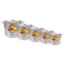 [7268169014051] TAMALERA / VAPORERA 5PC SET 12-36-48-60-80QT