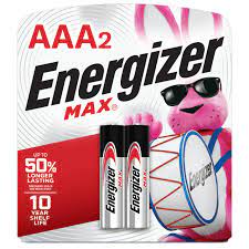 [039800014009] ENERGIZER MAX BATTERIES AAA  X2  /12