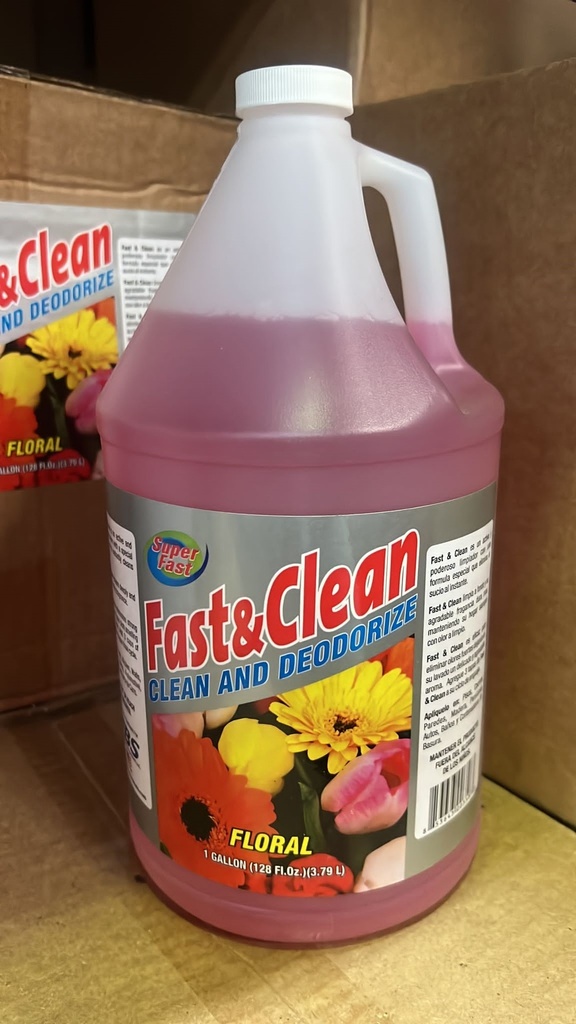 SUPER FAST ALL PURPOSE CLEANER FLORAL 1GL /4 PJ DISTRIBUTORS