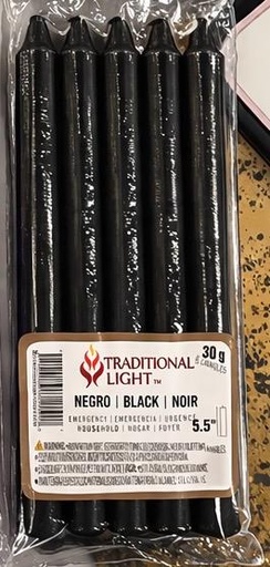 [840159675137] EMERGENCY HOUSEHOLD 5.5" BLACK 5PK /40